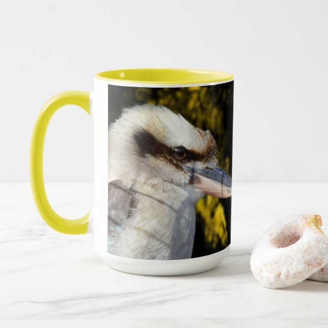 Australian Laughter The Kookaburra,  Mug (With Donut)