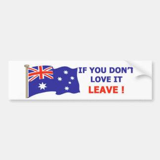 Australian - Love it Bumper Sticker
