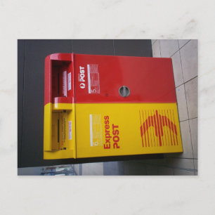 Australian mailbox. postcard