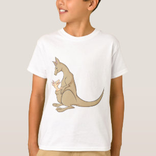Australian Mama Kangaroo and Baby Joey T-Shirt