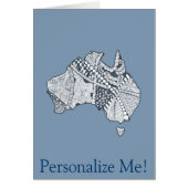 Australian Map Art (Front)