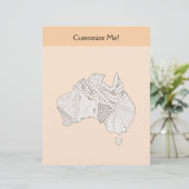 Australian Map Art (Standing Front)
