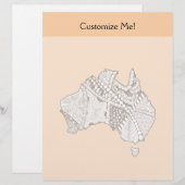 Australian Map Art (Front/Back)
