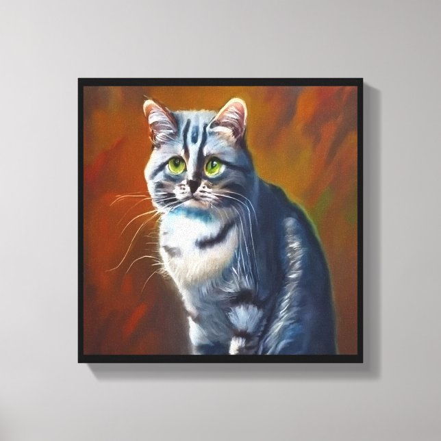 Australian Mist Cat  Canvas Print (Front)