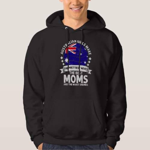 Australian Mom Mothers Day Mama Australian America Hoodie