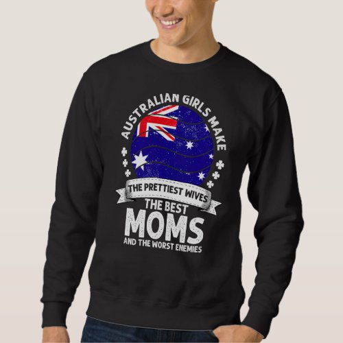 Australian Mom Mothers Day Mama Australian America Sweatshirt