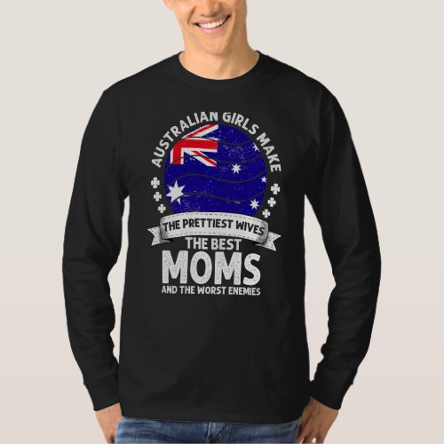 Australian Mom Mothers Day Mama Australian America T_Shirt