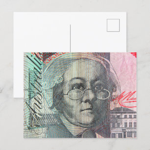 Australian money dollars postcard