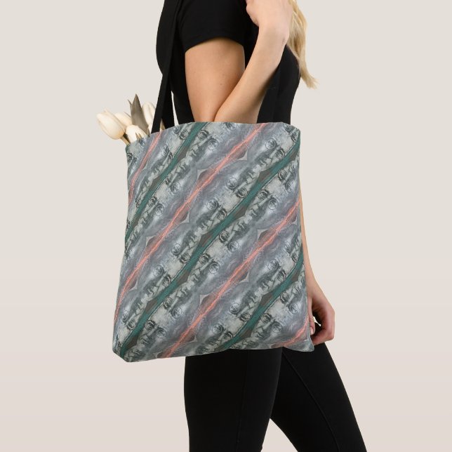Australian money pattern tote bag (Close Up)