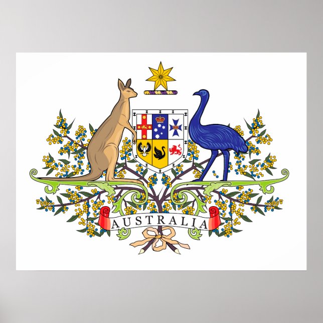 Australian national emblem poster (Front)