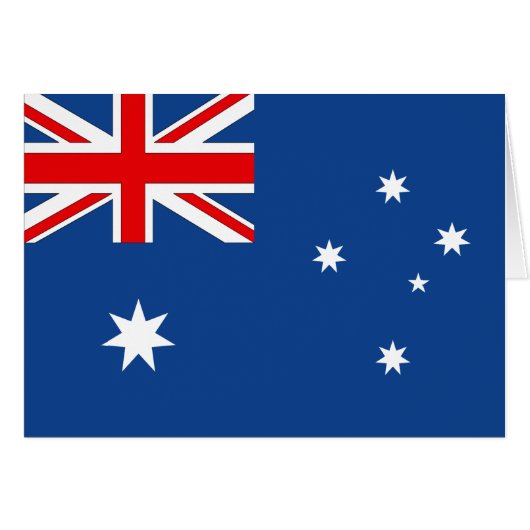 Australian National Flag Cards (Front Horizontal)