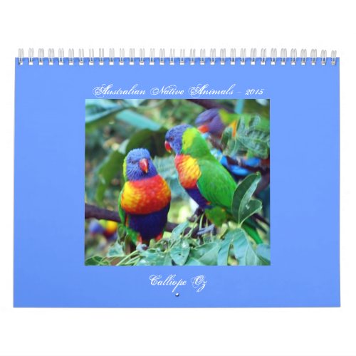 Australian Native Animals Calendar