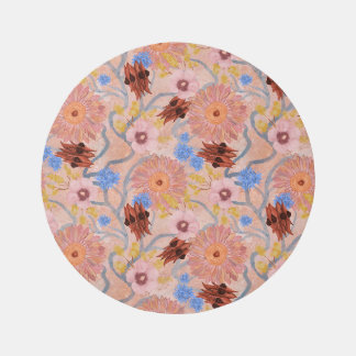 Australian Native Floral Modern Chintz Wildflowers Rug