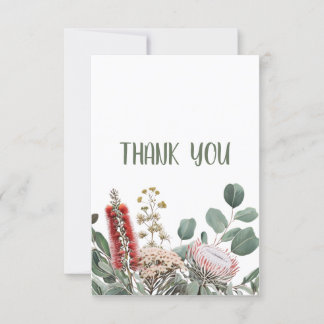 Australian Native Floral Thank You Card