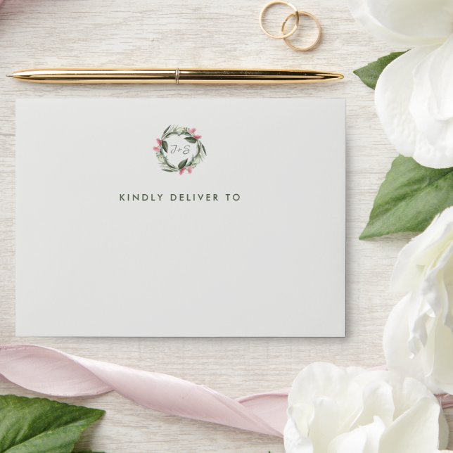 Australian Native Gum Blossom Sage Envelopes (Wedding)