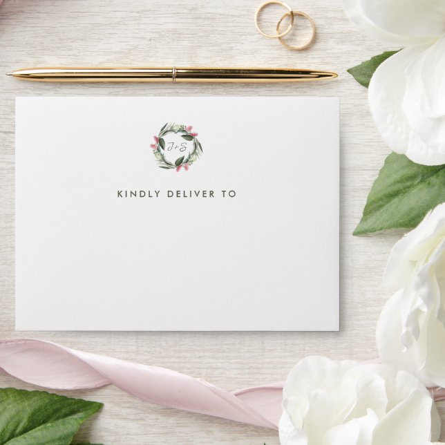 Australian Native Gum Blossom White Envelopes (Wedding)