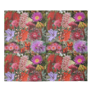 Australian Native Wild Flowers King Size Duvet Cover