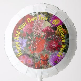 Australian Native Wild Flowers Large Balloon