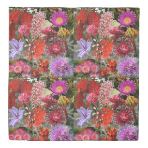 Australian Native Wild Flowers Queen Size Duvet Cover