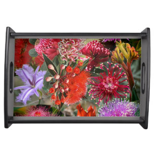 Australian Native Wild Flowers Serving Tray
