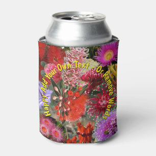 Australian Native Wild Flowers Stubby Holder Can Cooler