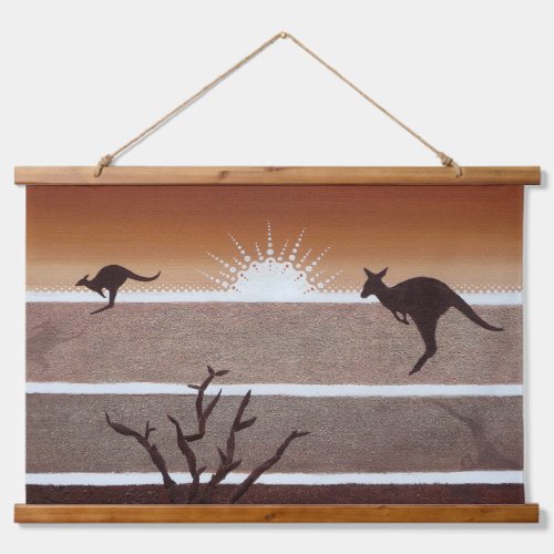 Australian Outback Kangaroo Tapestry