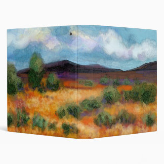 Australian outback landscape 3 ring binder