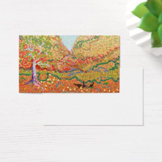 Australian outback landscape art with kangaroos (Desk)