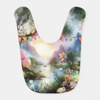 Australian Outback Party Baby Bib