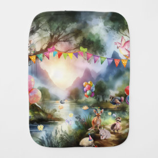 Australian Outback Party Baby Burp Cloth
