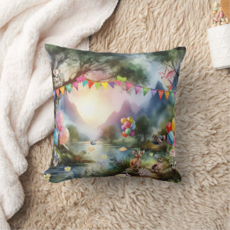 Australian Outback Party Throw Pillow