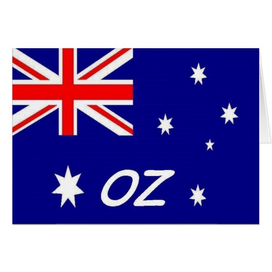 Australian OZ Flag Cards (Front Horizontal)