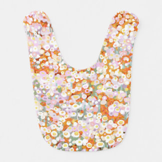 Australian paper daisy wildflowers baby bib