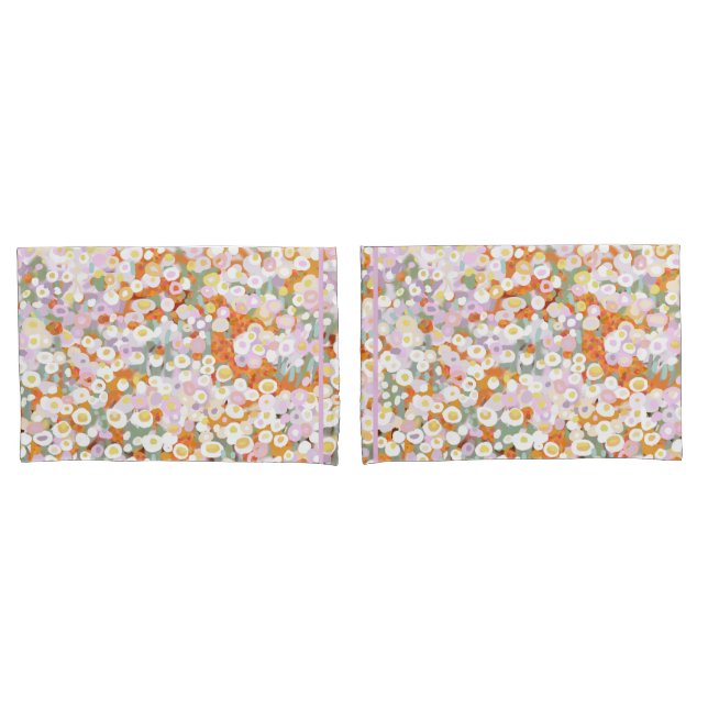 Australian paper daisy wildflowers pillow case (Front-Set)