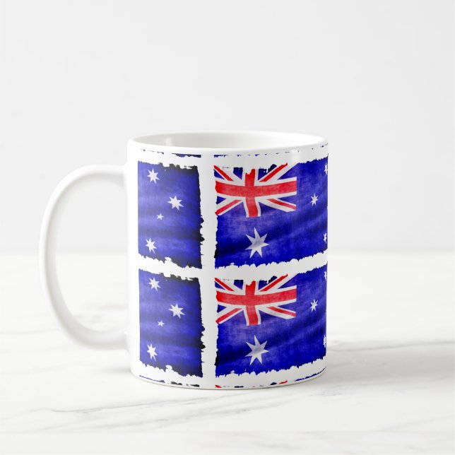 Australian Patriotic Flag of Australia for Aussies Coffee Mug (Left)
