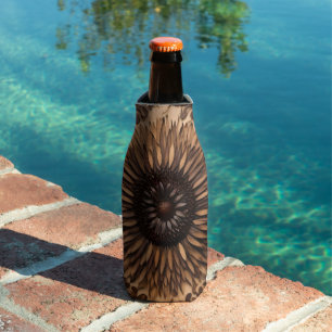 Australian Petals: Banksia Flower Wood Print Bottle Cooler