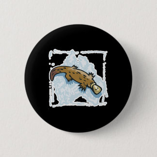 australian platypus design button