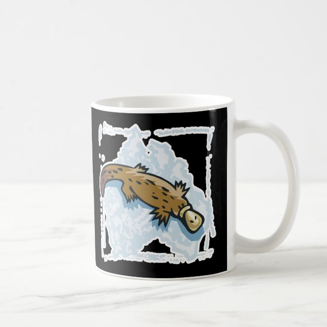 australian platypus design coffee mug (Right)