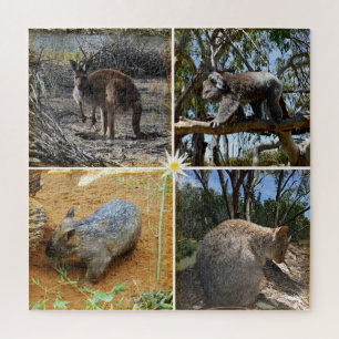 Australian Quokka, Kangaroo, Koala, Wombat, Jigsaw Puzzle