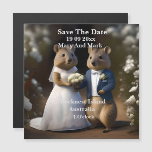 Australian Quokka Marry Me, Save The Date