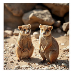Australian Quokka Twins, Acrylic Print