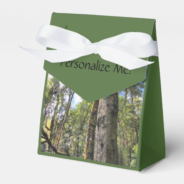 Australian Rainforest Eucalyptus Gum Trees Favor Boxes (Front Side)
