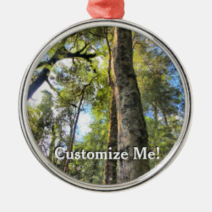 Australian Rainforest Eucalyptus Gum Trees Metal Ornament