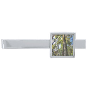Australian Rainforest Eucalyptus Gum Trees Silver Finish Tie Clip