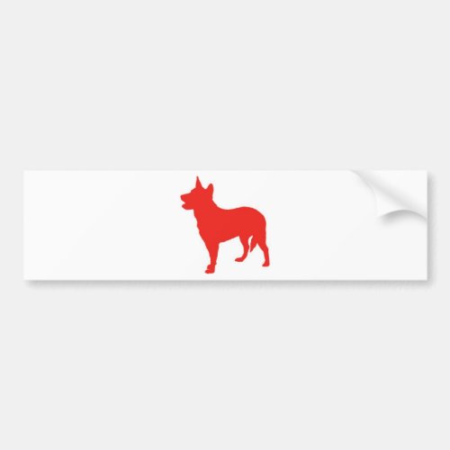 Australian Red Heeler Bumper Sticker