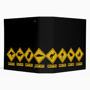 Australian road signs binder