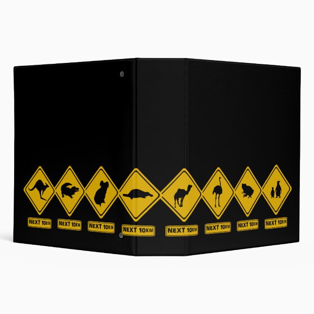 Australian road signs binder (Background)