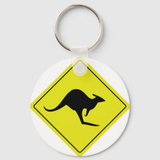 australian roadsign kangaroo australia keychain