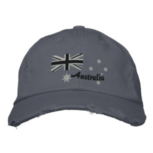 Australian Rocker Flag Embroidery Embroidered Baseball Cap