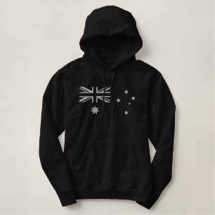 Australian Rocker Flag Embroidery Embroidered Hoodie